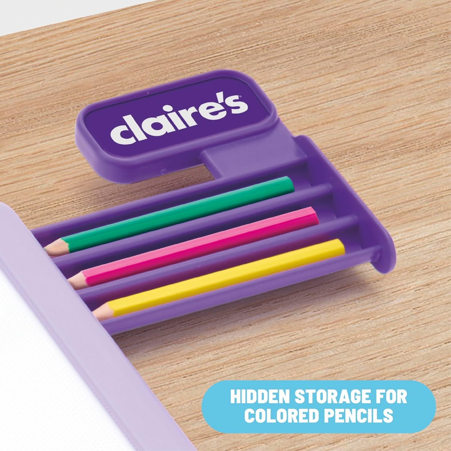 Claire’s Light-Up Fashion Designer LED Tracing Tablet - 330-Piece Arts & Crafts Kit| Fashion Templates, Stickers, Colored Pencils & Paper| Kids Coloring & Drawing Board Activity| Girls Toy Gift|Age 8+ - Image 6